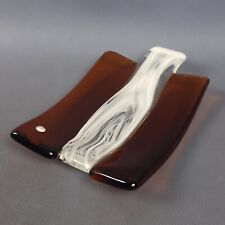 Centrotavola Vetro Murano La Murrina Design Bianco Ambra Soprammobile 1970