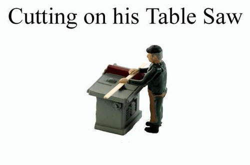 Woodworker taglio sulla sua - woodworker,