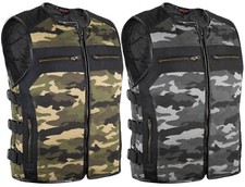 Gilet da motociclista tessuto
