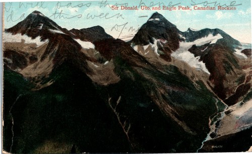 Postcard sir donald uto and - bc,