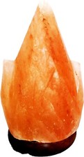 Lampada Fiamma di sale rosa dell'Himalaya salgemma con certificato di garanzia
