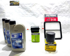 KIT TAGLIANDO CHEVROLET MATIZ 0.8 1.0 BENZINA GPL 3L 5W30 OPEL GM + 3 FILTRI