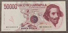 50000 LIRE BERNINI 1° TIPO