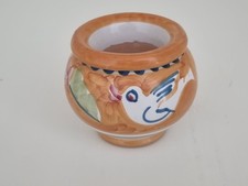 Posacenere Solimene Vietri in ceramica terracotta smaltata e decorata a mano