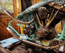 Marmitta Moto Custom Harley Cafè Racer Scrambler Terminale Scarico TRUMPET UP HD