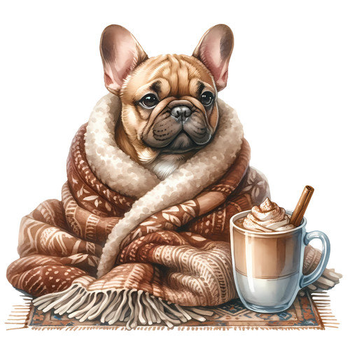 Bulldog francese cane auto