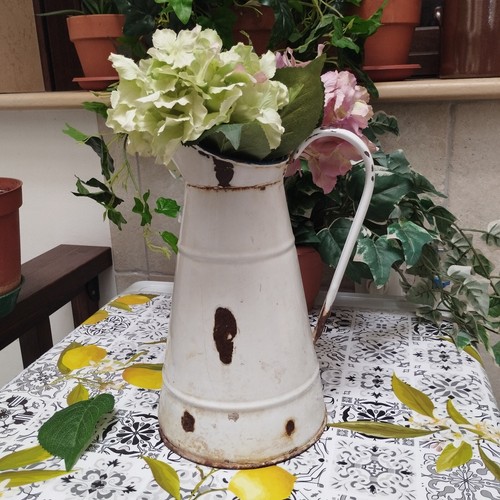 Antica caraffa metallo dei - caraffa, in