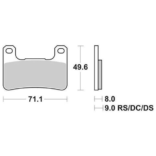 806rs sbs pastiglia freno - 806rs, ant