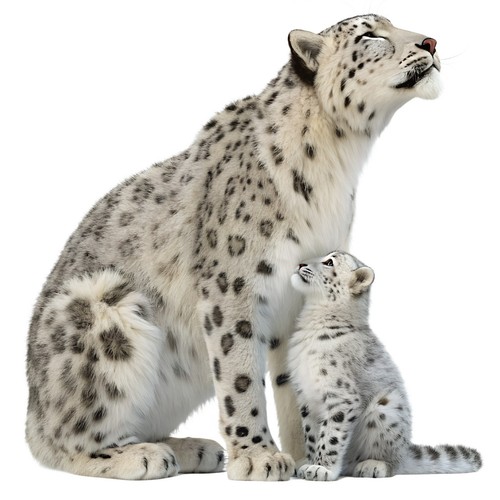 Adesivi leopardo delle - delle, nevi