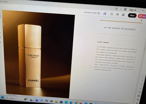 Chanel sublimage essence - chanel,