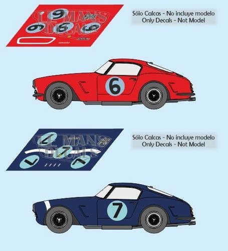 Decals ferrari 250 swb - decals,