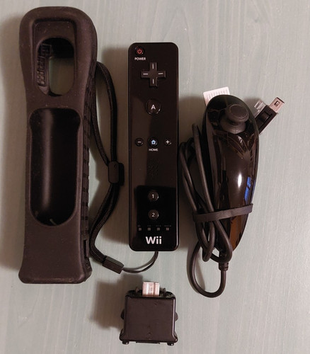 Telecomando wii originale nero - telecomando,