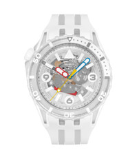 Swatch SCUBAQUA Collezione AURELIA AURITA 44mm Quarzo Bianco SSCU09K100 Nuovo
