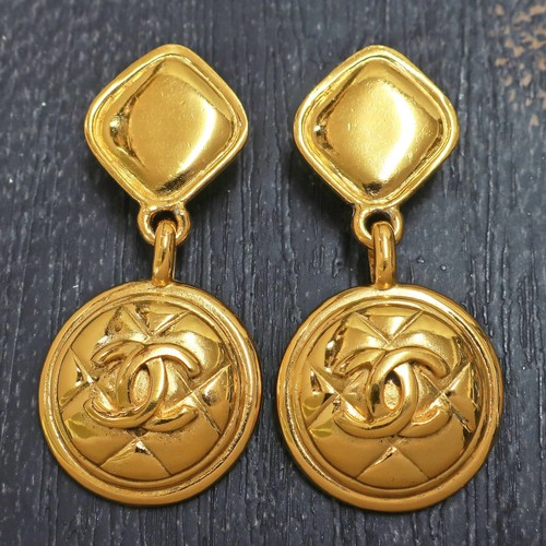 Orecchini chanel placcati oro - chanel,