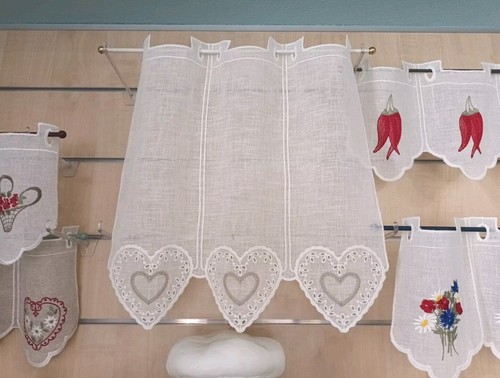 Mantovana tendina con cuori - mantovana,