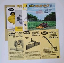 Vintage Original Farm Tractor Rotary Cutters Equipment Brochures Set of 9