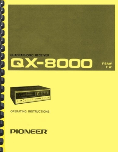 Pioneer 8000 ricevitore - qx-8000,