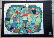 FRIEDENSREICH HUNDERTWASSER POSTER AFFICHE MANIFESTO THE GARDEN OF HAPPY DEATHS