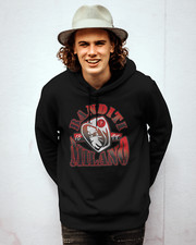 Felpa nera unisex con