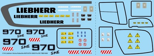 Decals per huina - 1/14,