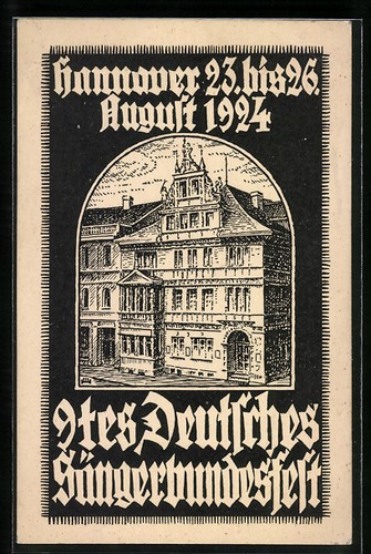 Cartolina artista hannover - cartolina,