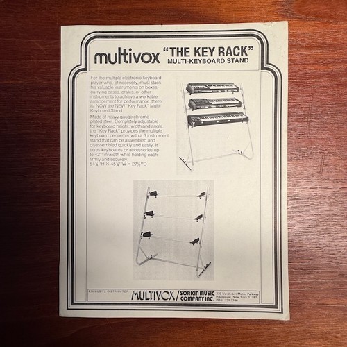 Vintage multivox the key rack - vintage,