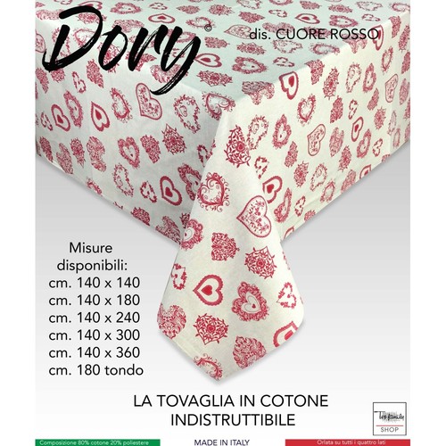 Tovaglia dory tirolese cuore - tovaglia,