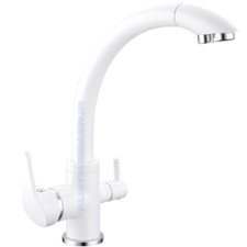 RUBINETTO 3 VIE BIANCO PER