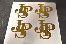 4 STICKERS  JPS    dim 1 sticker 62X67mm