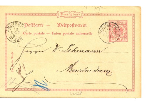 Germany 1891 card - germany-1891, dutch