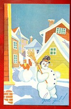 Svezia natale pupazzo neve - natale, di