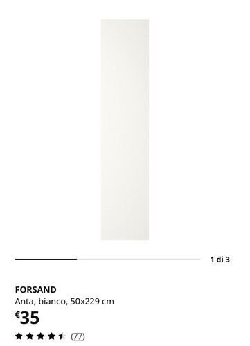 Ikea forsand ante bianco - ante,