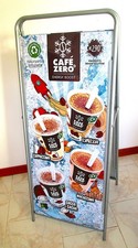 Espositore pubblicitario listino prezzi CAFÉ ZERO 2024 tabella insegna bar caffè