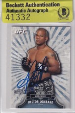 Carta Hector Lombard firmata 2012 Topps UFC 2013 Bloodlines edizione indipendenza