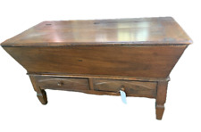 Antico mobile rustica credenza madia in noce con due cassetti Piemonte
