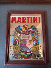 VINTAGE QUADRO SPECCHIO MARTINI 22 Cm X 32 Cm CAFE BAR BISTROT