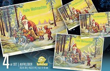 4 Scatole Adesivo Babbo Natale