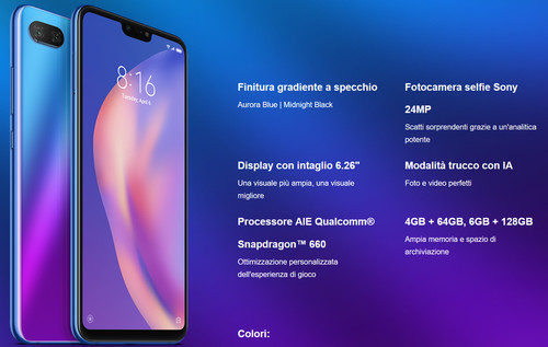 Xiaomi lite 6gb 128gb - xiaomi, 8