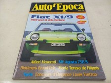 AUTO DEPOCA NOVEMBRE 2002 FIAT X1/9
