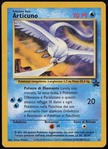 Pokemon tcg articuno promo - articuno, 22