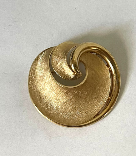 Spilla trifari spirale - trifari, metallo