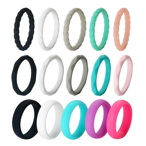 15pz fede nuziale silicone - 15pz, in