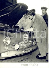 1954 NAPOLI Rally Montecarlo ALFA ROMEO 337 di Guido CESTELLI-GUIDI al controllo