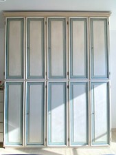 Armadio in legno, laccato a mano, 10 ante