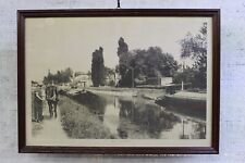 vecchia stampa-foto del veneto - riproduzione incorniciata