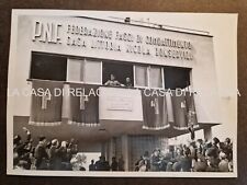 FOTO FOTOGRAFIA MUSSOLINI A GENOVA INAUGURAZIONE CASA LITTORIA - ANNO 1938