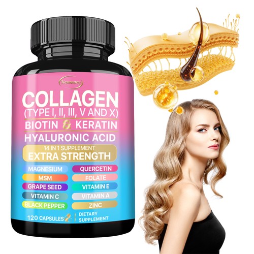 120pcs collagen hair skin - -,