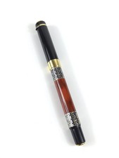 Burgundy Silver Gold Tone