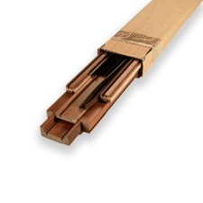 Kit stipite piatto grezzo x porte scorrevoli impiallaciato varie essenze cm 10,8