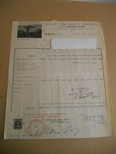 BEL DOCUMENTO DI TRIESTE FATTURA DEL 1949 CON MARCHE AMG FTT